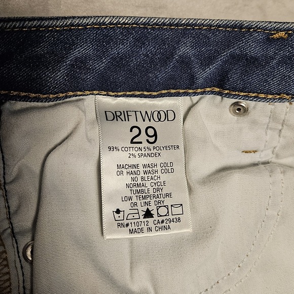 Driftwood by Free People Blue Farrah Sunset Flare Bojo Western Denim Jeans Sz 29 - Picture 2 of 12